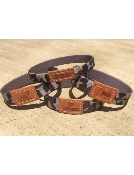 Pulsera elástica y piel CAZADORES