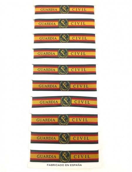 Lote 10 pulseras Guardia Civil
