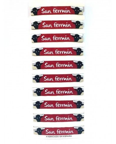 Lote 10 pulseras San Fermín