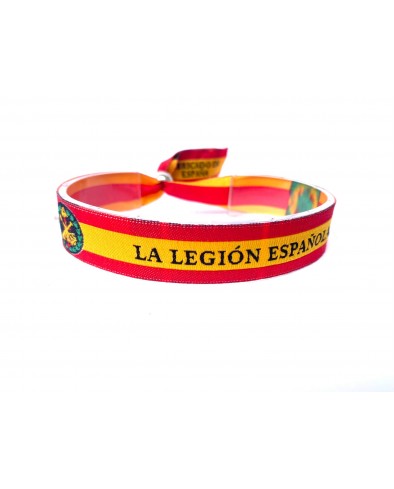 Pulsera de tela La Legión Española roja