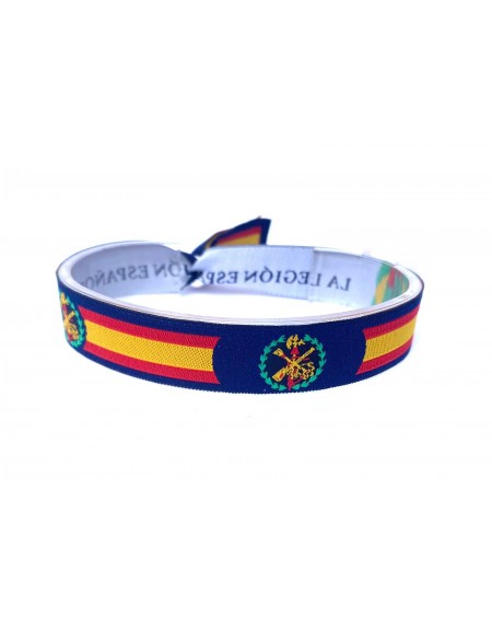 Pulsera de tela La Legión Española azul
