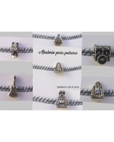 Abalorios bañados en plata