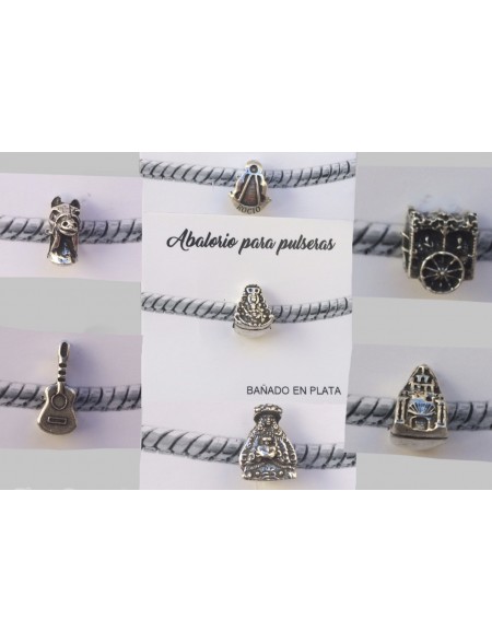 Abalorios bañados en plata